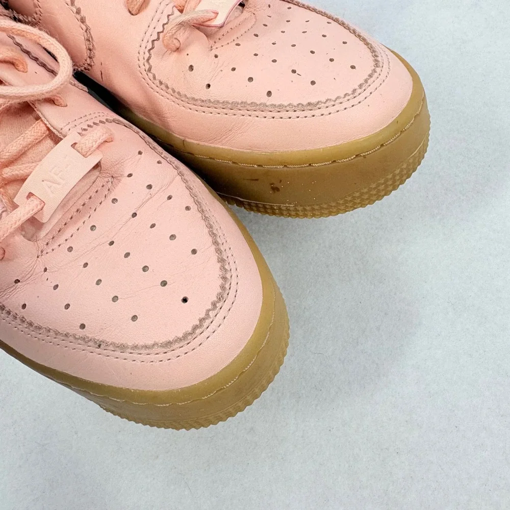 Nike Air Force 1 Sage Low Womens Size 7.5 Pink Athletic Lifestyle Shoes Sneakers